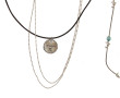 Lot de 3 colliers en argent (un avec cor