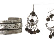TUNISIE - Bracelet jonc ouvert en argent