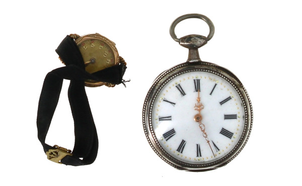Montre gousset en argent, poinçon crave,