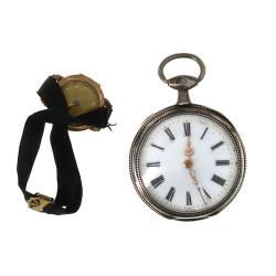 Montre gousset en argent, poinçon crave,
