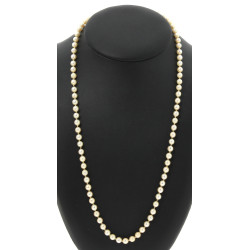 Collier schoker de 84 perles de culture,