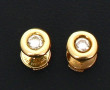 Paire de puces diamants en serti clos, m