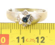 Bague en or 18 carats, poinçon tête d'ai