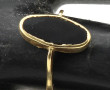 Bague en or jaune 18 cts sertie d'un ony