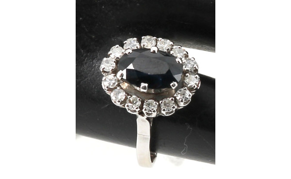 Bague en or gris 18 carats et platine, p