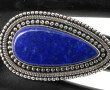 Importante bague en argent sertie d'un l