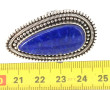 Importante bague en argent sertie d'un l