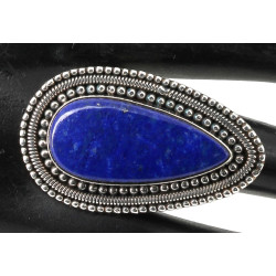 Importante bague en argent sertie d'un l