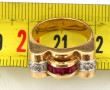 Bague Tank en or jaune, poinçon tête d'a