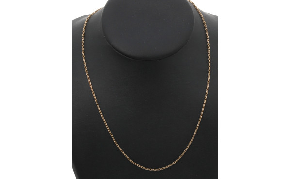 Chaîne en or jaune 18 cts, poinçon tête 