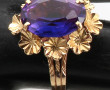 Bague en or jaune 18 cts, poinçon tête d