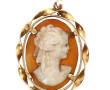 Pendentif en or jaune 18 cts et camée co