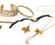 Lot de bijoux fantaisie: Bracelet plaqué
