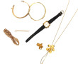 Lot de bijoux fantaisie: Bracelet plaqué