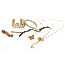 Lot de bijoux fantaisie: Bracelet plaqué