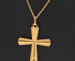 Chaine et pendentif croix en or poids 4,