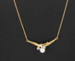 Collier en or jaune 18 cts, poinçon tête