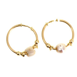 Paire de BO en or jaune 18 cts, poinçon 