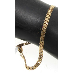 Bracelet ligne en or jaune 18 cts, poinç