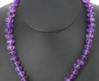 Collier en améthyste, fermoir argent 925