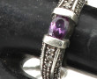 Bague en argent 925ème et strass blanc e
