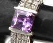 Bague en argent 925ème et strass blanc e