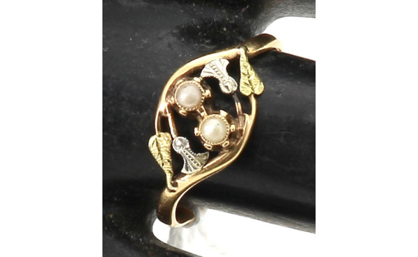 Petite bague en or jaune 18 cts, poinçon