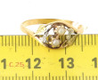 Petite bague en or jaune 18 cts, poinçon