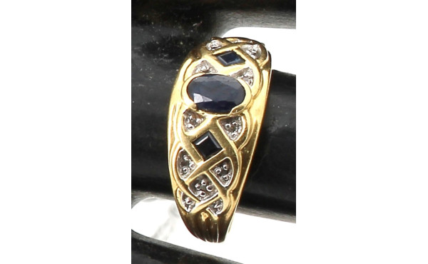 Bague jonc en or jaune 18 cts, poinçon t