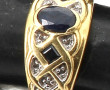Bague jonc en or jaune 18 cts, poinçon t