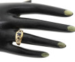 Bague jonc en or jaune 18 cts, poinçon t