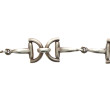 Bracelet en argent décor étrier, non poi