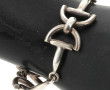 Bracelet en argent décor étrier, non poi