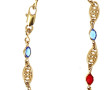 Lot de 7 bijoux en métal doré (pendentif