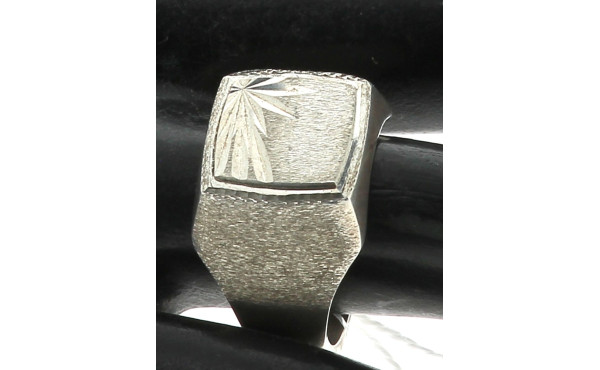 Chevalière en argent 925ème, non gravée,