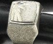 Chevalière en argent 925ème, non gravée,