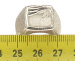 Chevalière en argent 925ème, non gravée,
