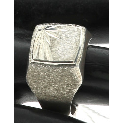 Chevalière en argent 925ème, non gravée,