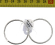 Paire de BO créoles en argent 925ème, di