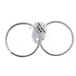 Paire de BO créoles en argent 925ème, di
