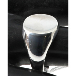 Chevalière en argent 925ème, non gravée,