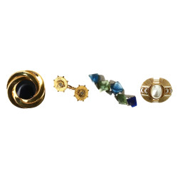 Lot de 4 bijoux signés : 1) LANVIN Paris