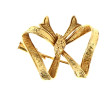 Petite broche nœud en or jaune, poinçon 