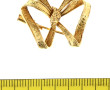Petite broche nœud en or jaune, poinçon 