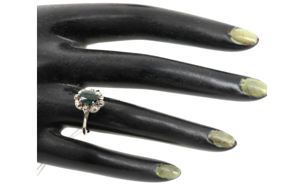 Bague en or 18 cts, poinçon tête d'aigle