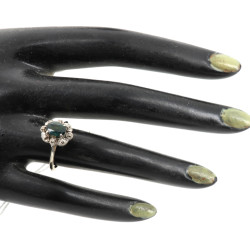 Bague en or 18 cts, poinçon tête d'aigle