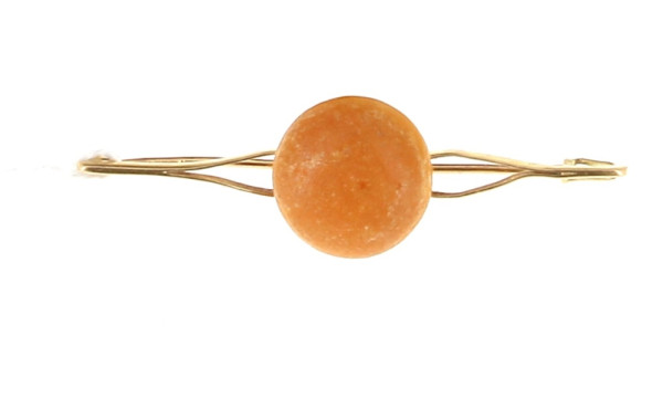 Broche en or jaune 18 cts, poinçon tête 