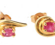 Paire de BO en or jaune 18 carats, poinç
