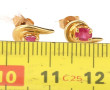 Paire de BO en or jaune 18 carats, poinç