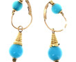 Paire de BO pendantes en or jaune 18 car
